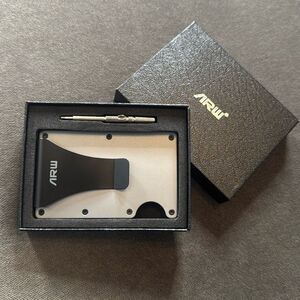 Men’s Silver Gray Compact Wallet - RFID blocking NEW